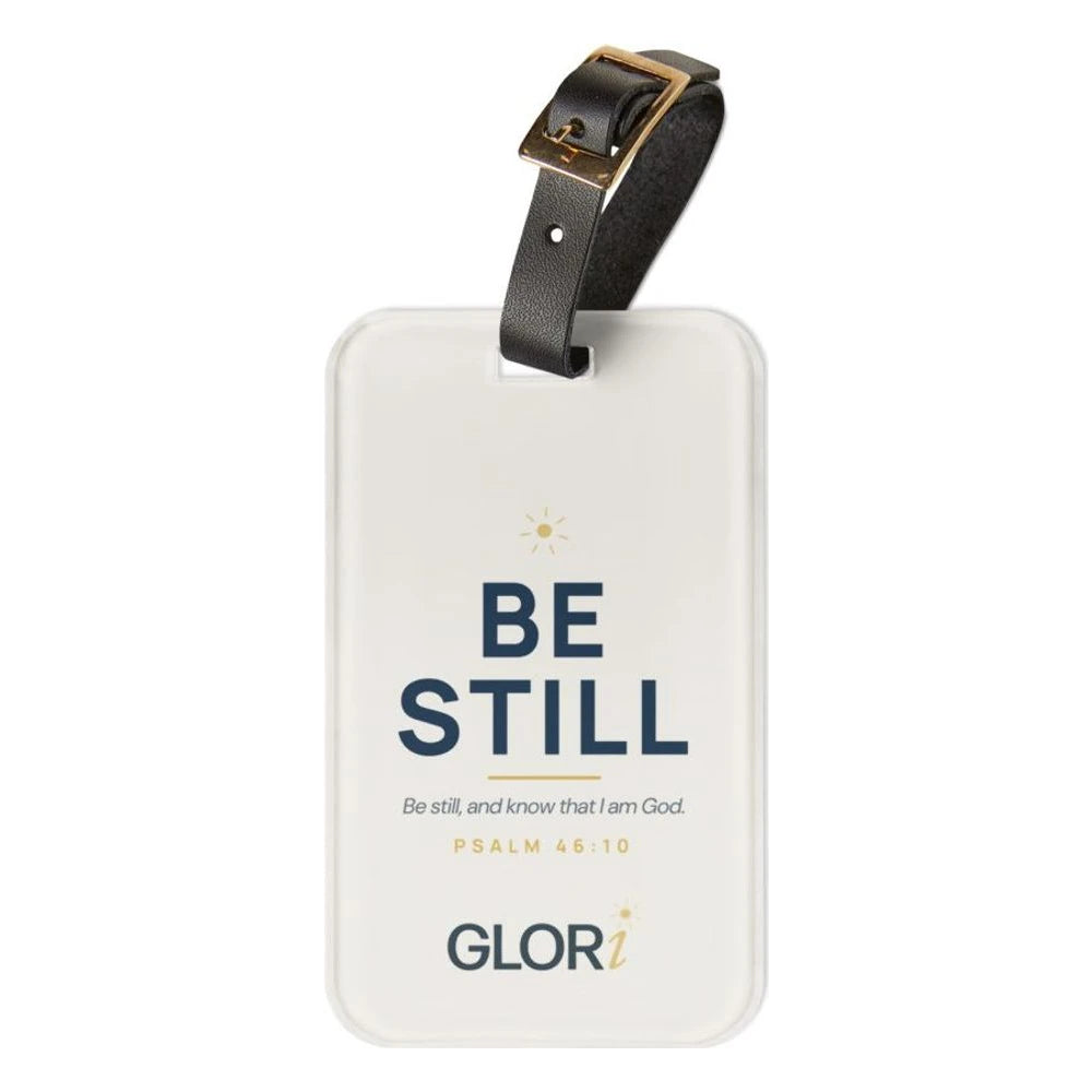 Luggage Tag — Be Still — Cream