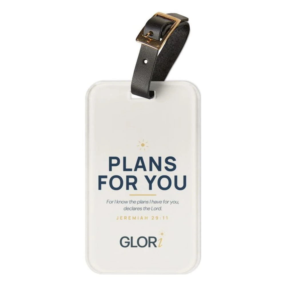 Luggage Tag — Plans for You — Cream