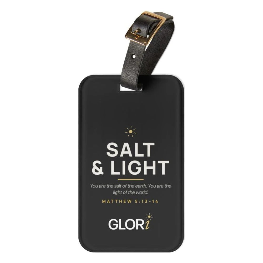 Luggage Tag — Salt and Light — Black