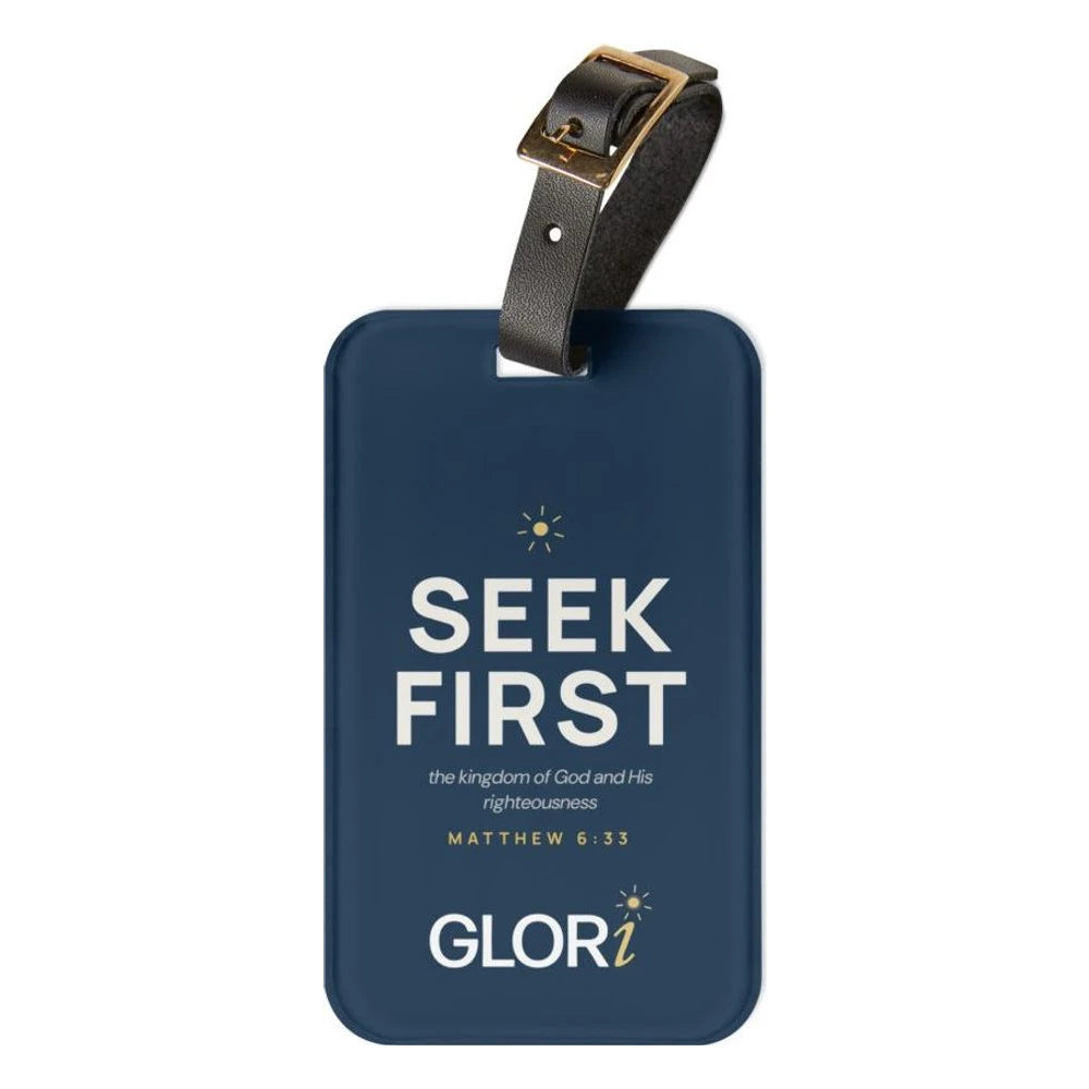 Luggage Tag — Seek First — Navy