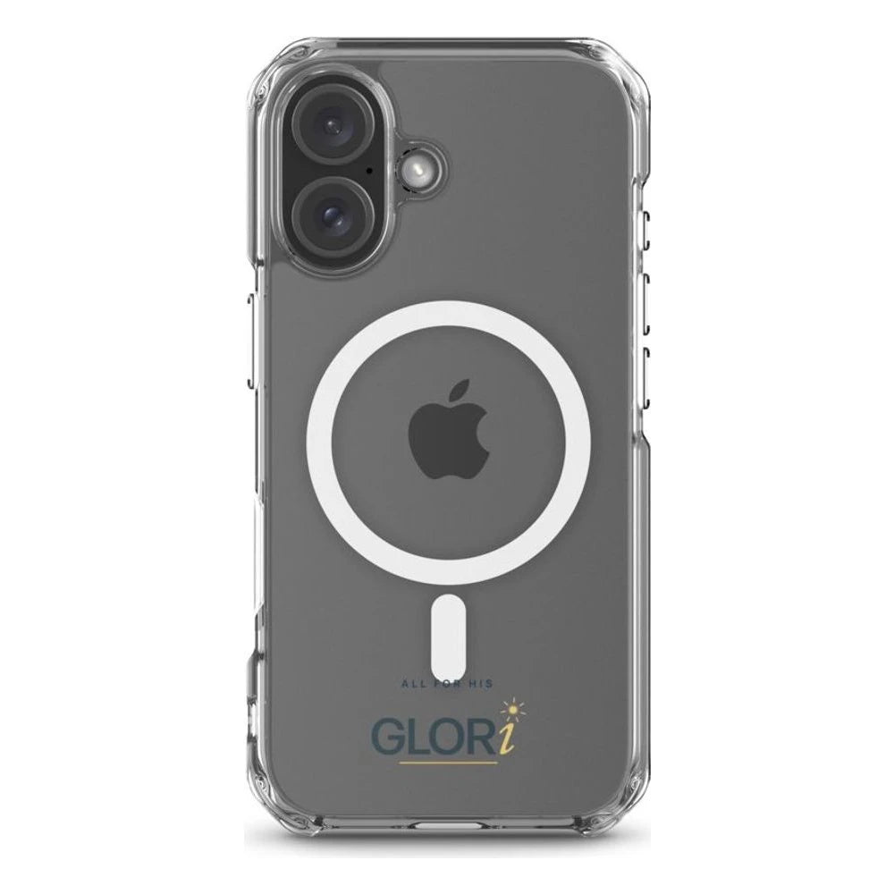 MagSafe Clear Case — All for His GLORi — Navy — iPhone 16
