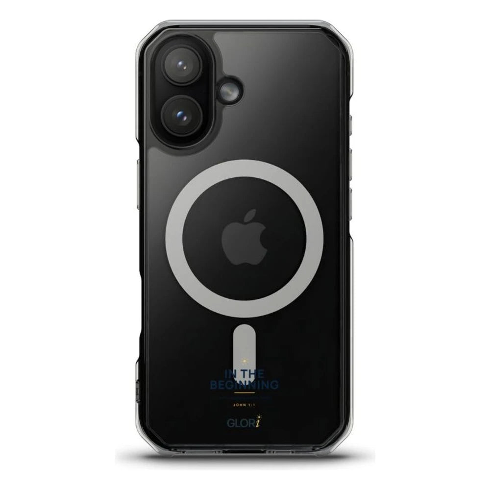 MagSafe Clear Case — In the Beginning — Navy — iPhone 17