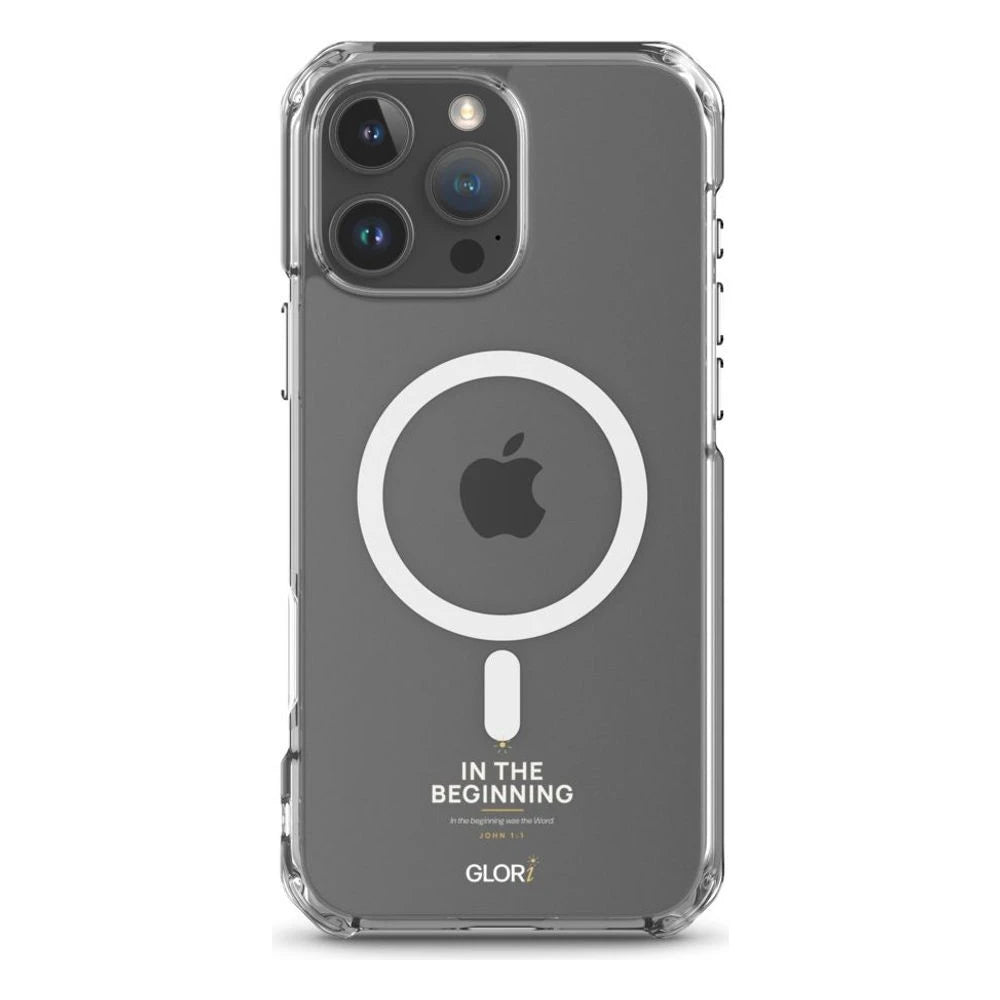 MagSafe Clear Case — In the Beginning — White — iPhone 16 Pro Max