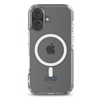MagSafe Clear Case — Lamp to My Feet — Navy — iPhone 16