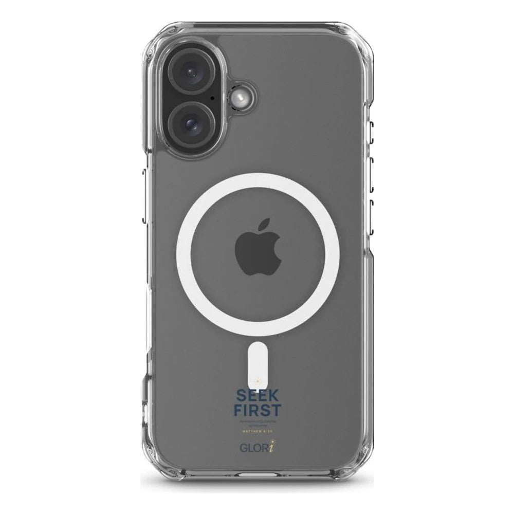 MagSafe Clear Case — Seek First — Navy — iPhone 16