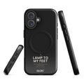 MagSafe Tough Case — Lamp to My Feet — Black — iPhone 16