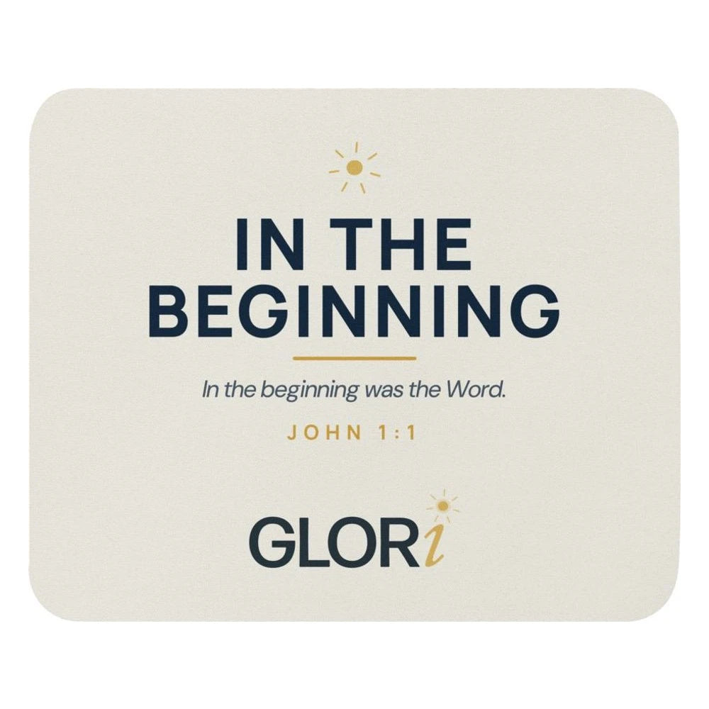 Mouse Pad — In the Beginning — Cream