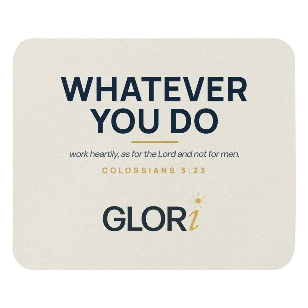 Mouse Pad — Whatever You Do — Cream