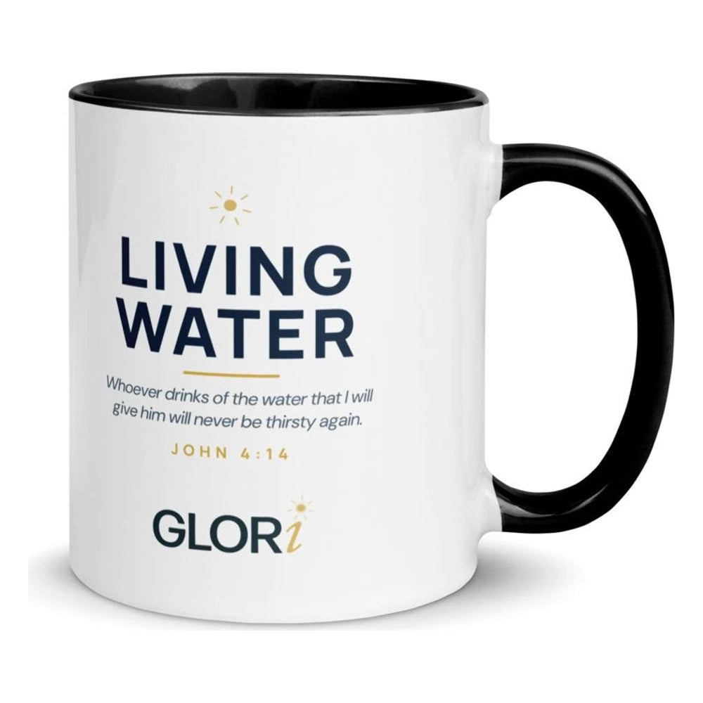 Ceramic Mug — Living Water — Black