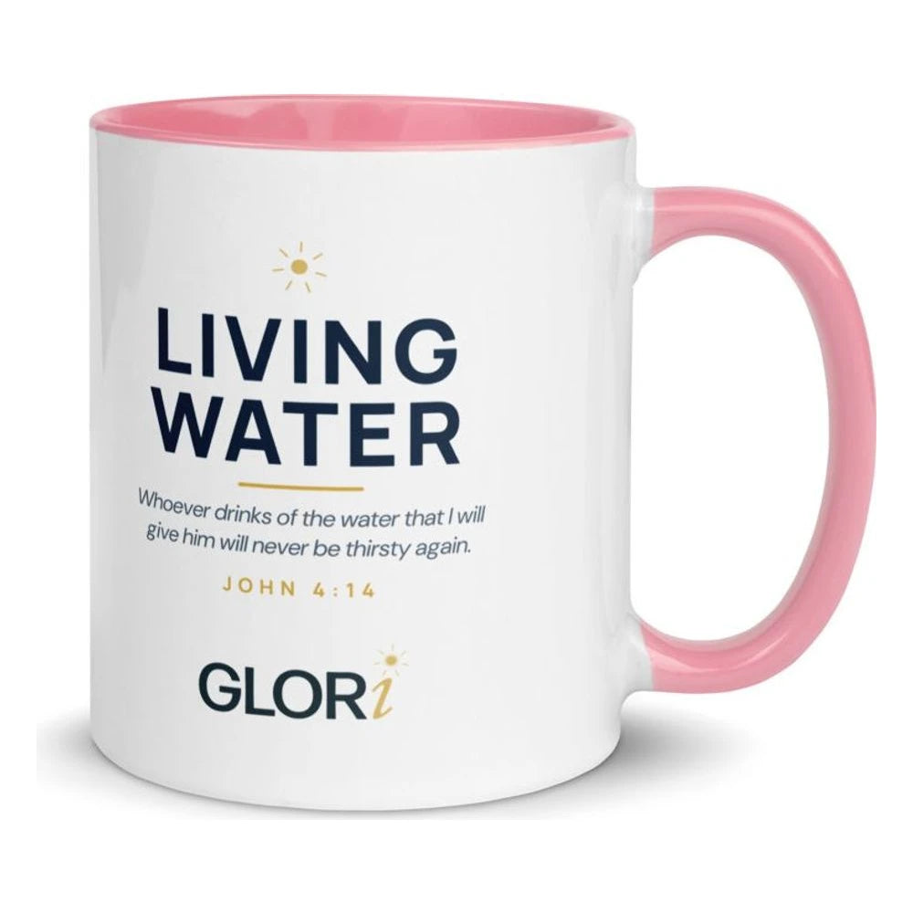 Ceramic Mug — Living Water — Pink