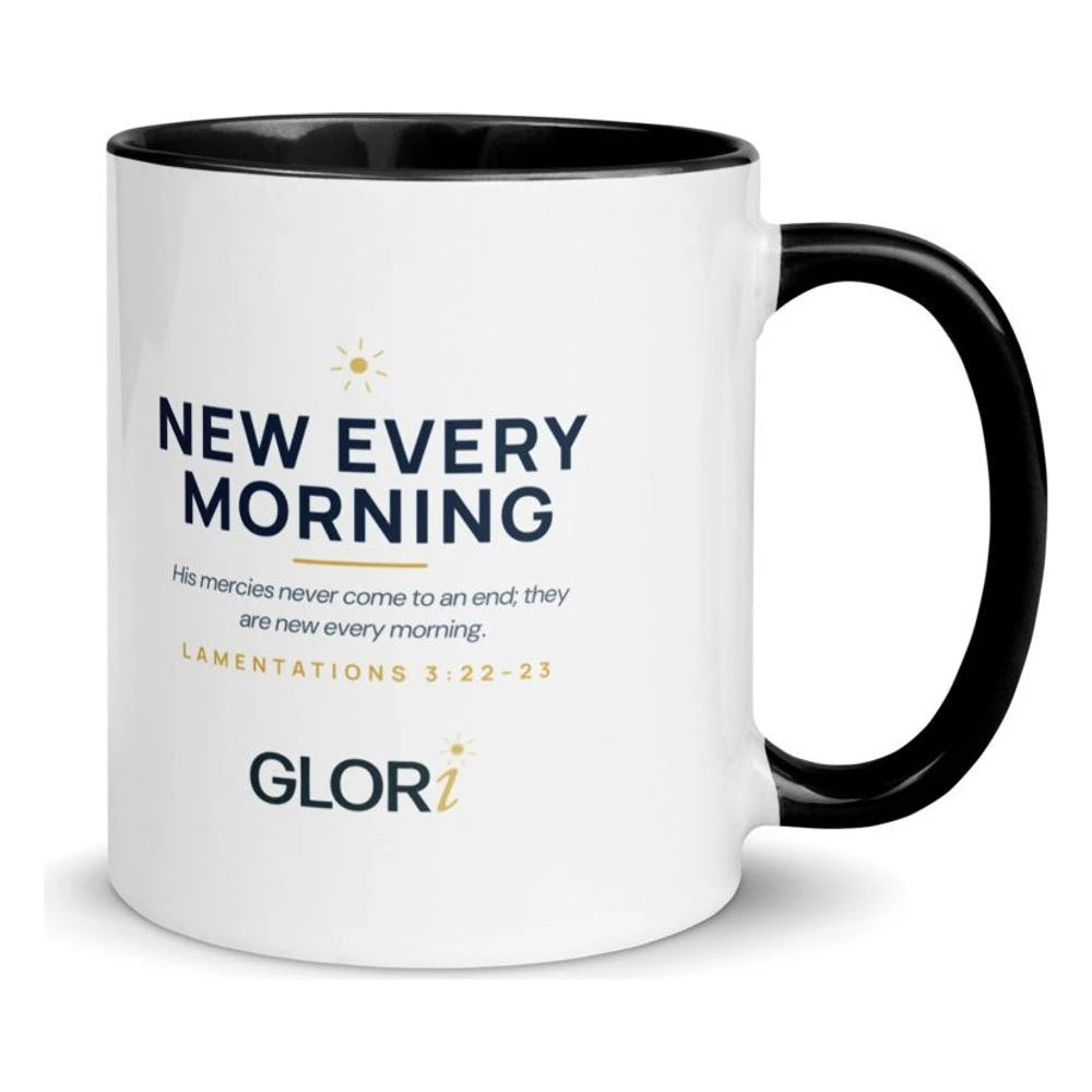 Ceramic Mug — New Every Morning — Black