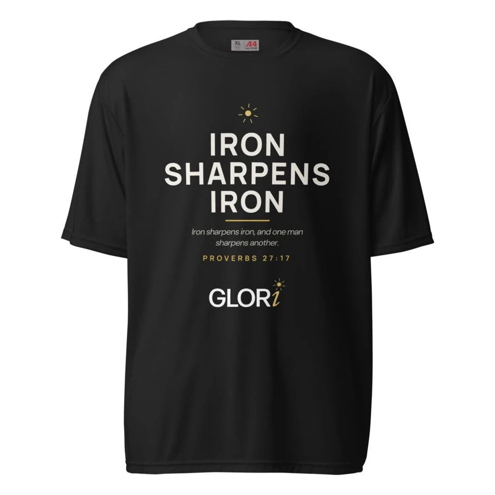 Performance Tee — Iron Sharpens Iron — Black