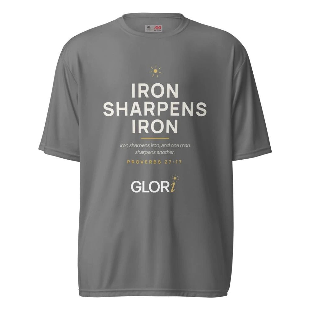 Performance Tee — Iron Sharpens Iron — Graphite