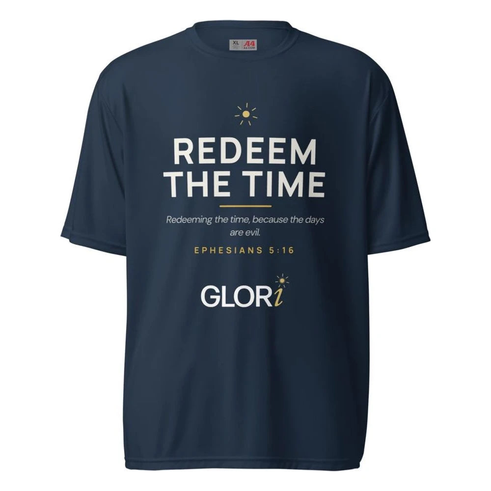Performance Tee — Redeem the Time — Navy