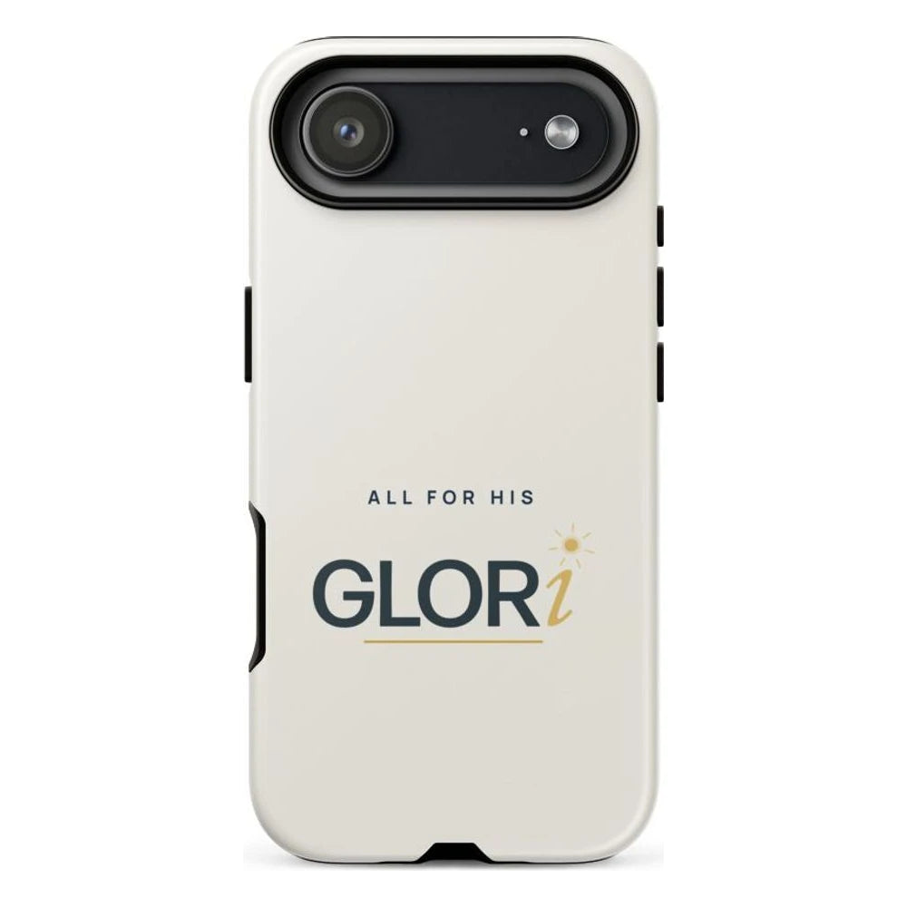 iPhone Tough Case — All for His GLORi — Cream — iPhone 17 Air