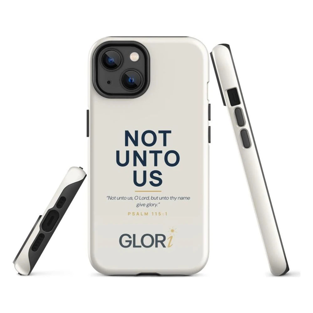 iPhone Tough Case — Not Unto Us — Cream — iPhone 14