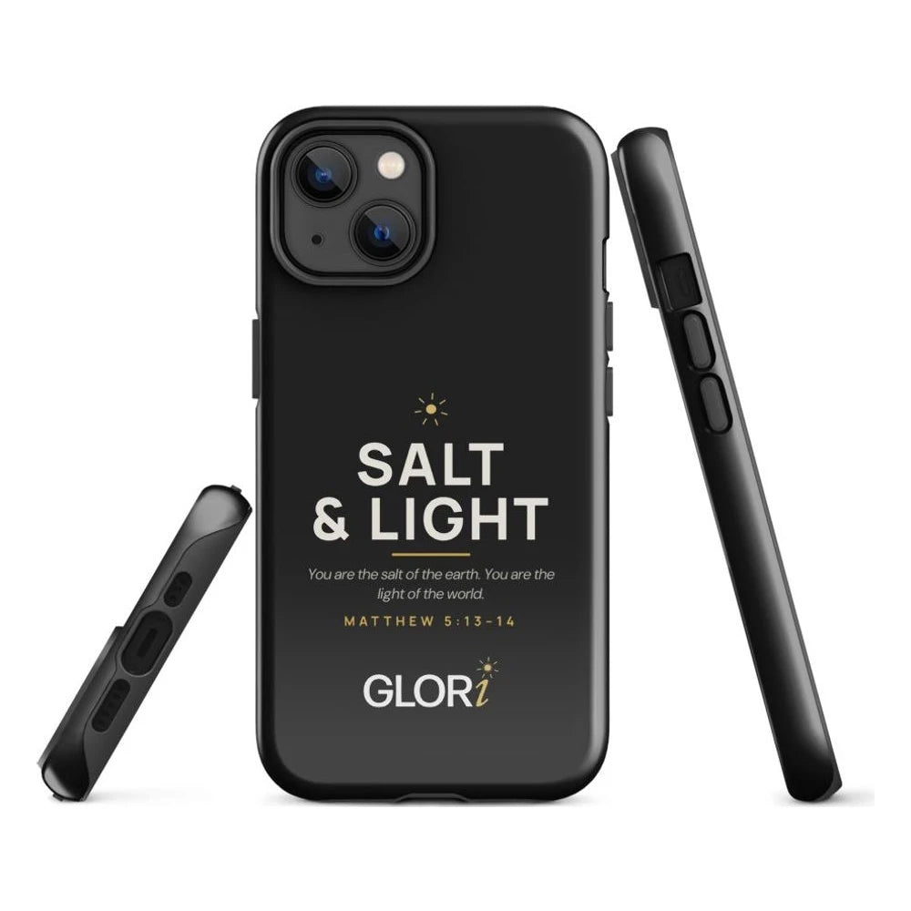 iPhone Tough Case — Salt and Light — Black — iPhone 14