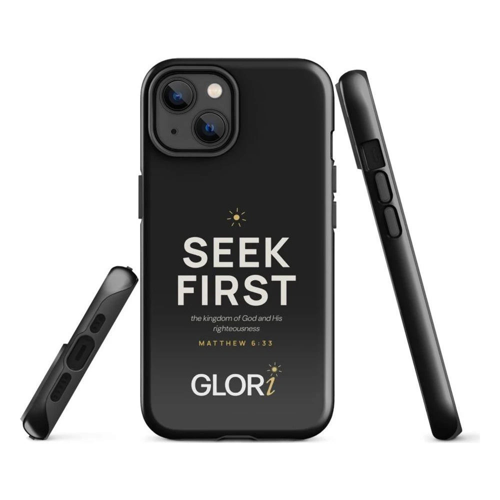 iPhone Tough Case — Seek First — Black — iPhone 14