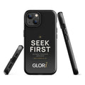 iPhone Tough Case — Seek First — Black — iPhone 14