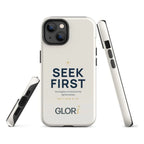 iPhone Tough Case — Seek First — Cream — iPhone 14