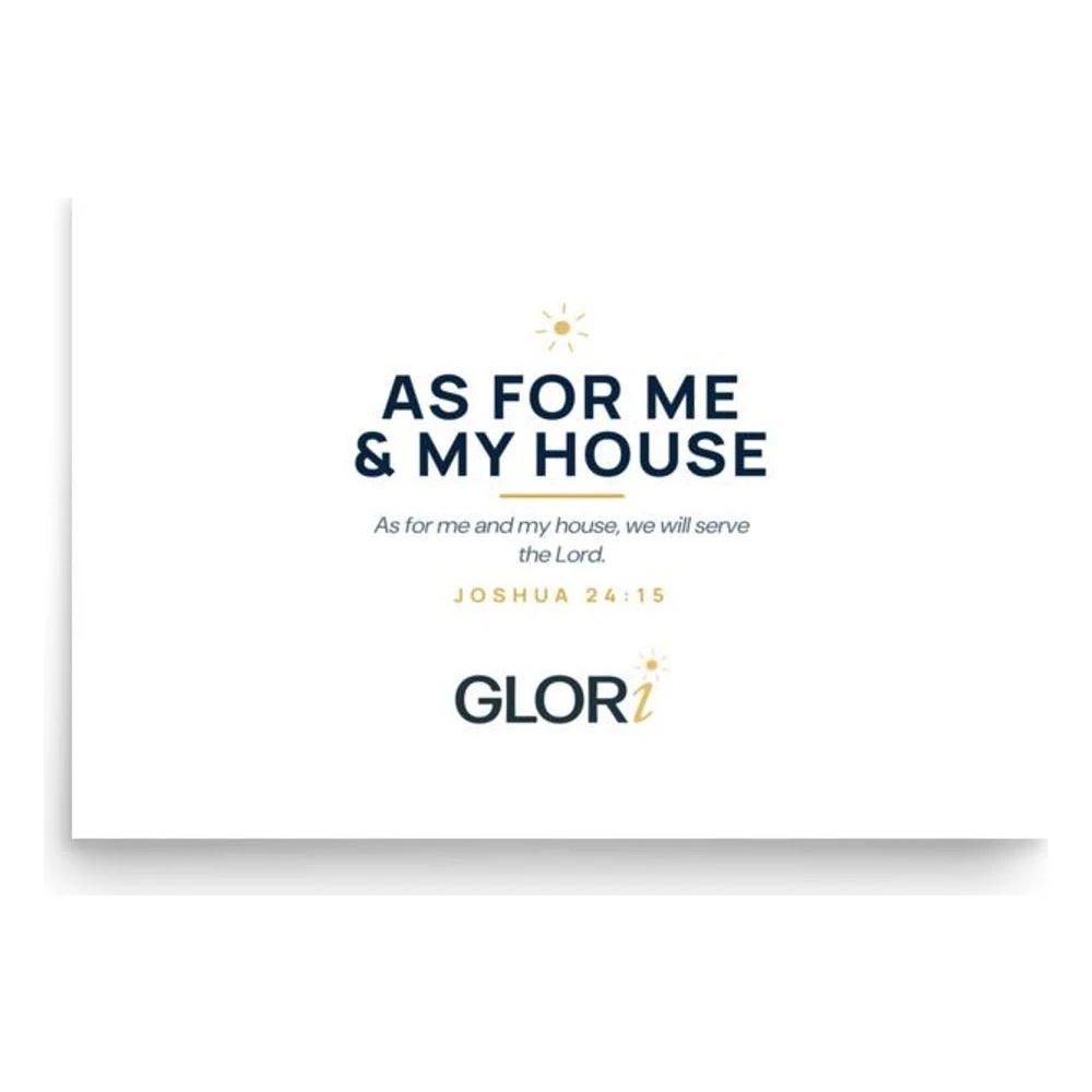 Verse Print — As for Me and My House