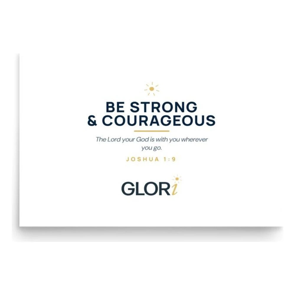 Verse Print — Be Strong and Courageous