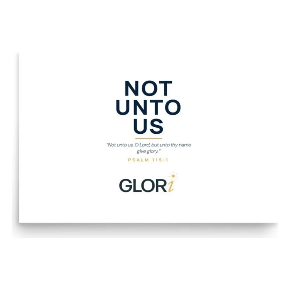 Verse Print — Not Unto Us