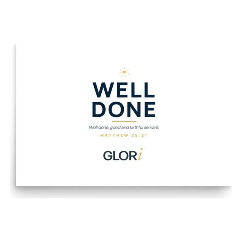 Verse Print — Well Done