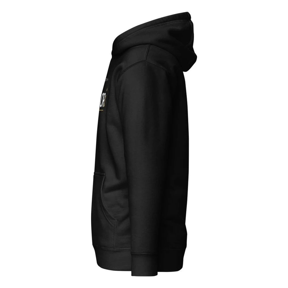 Black, left side view