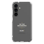 Galaxy Clear Case — In the Beginning — White — Samsung Galaxy S24