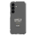 Galaxy Clear Case — Lamp to My Feet — White — Samsung Galaxy S24