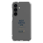 Galaxy Clear Case — Not Unto Us — Navy — Samsung Galaxy S24