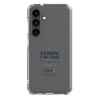 Galaxy Clear Case — Redeem the Time — Navy — Samsung Galaxy S24