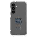 Galaxy Clear Case — Seek First — Navy — Samsung Galaxy S24