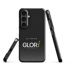 Galaxy Slim Snap Case — All for His GLORi — Black — Samsung Galaxy S24