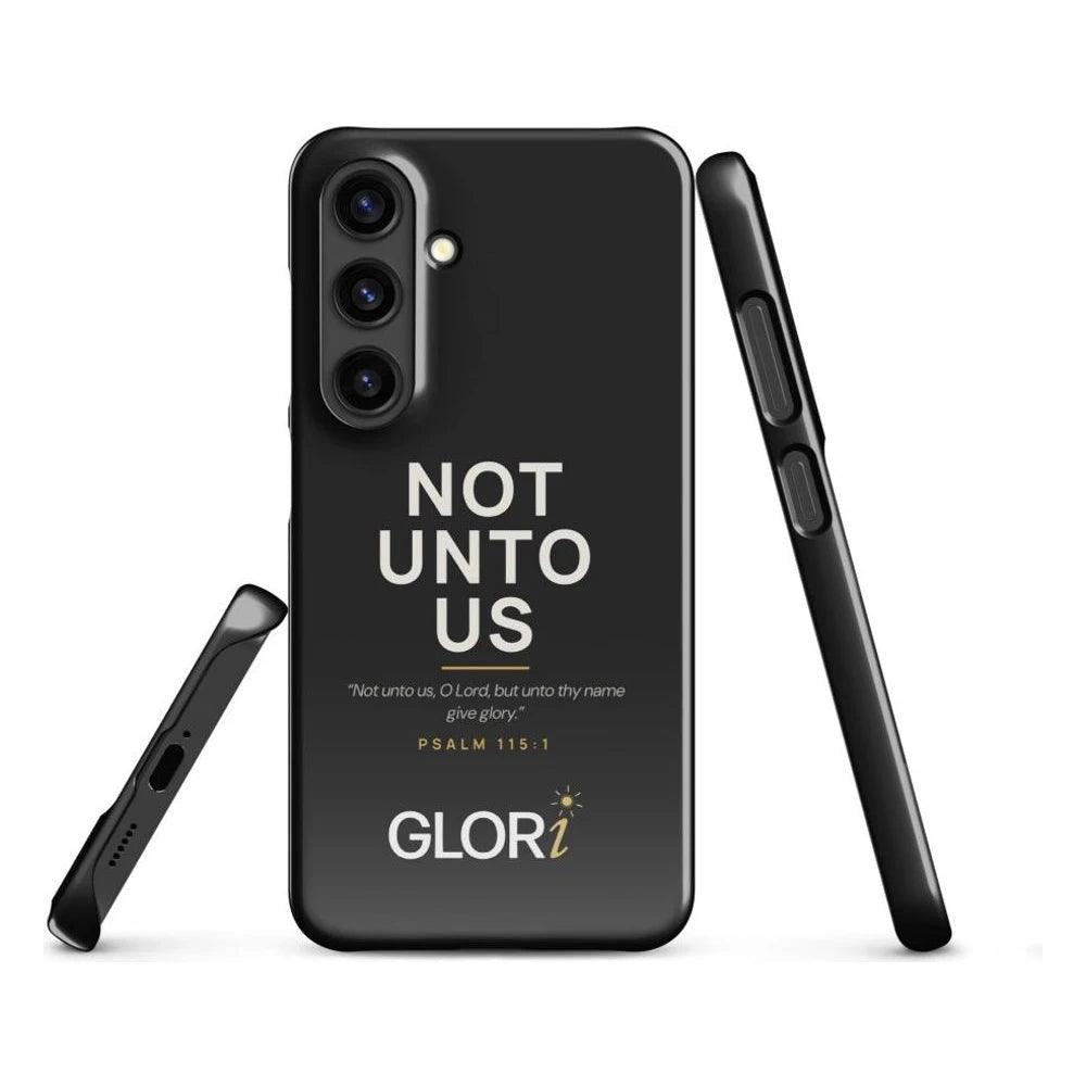 Galaxy Slim Snap Case — Not Unto Us — Black — Samsung Galaxy S24
