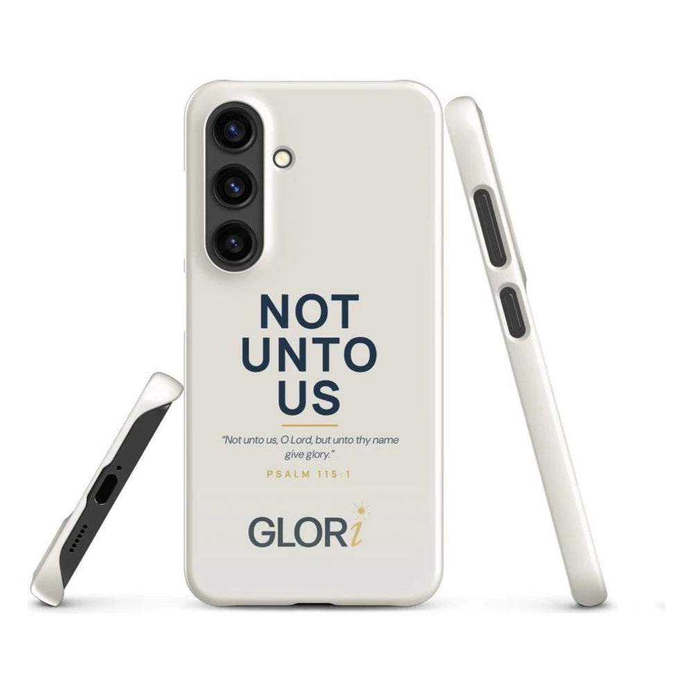Galaxy Slim Snap Case — Not Unto Us — Cream — Samsung Galaxy S24