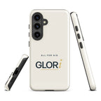 Galaxy Tough Case — All for His GLORi — Cream — Samsung Galaxy S24