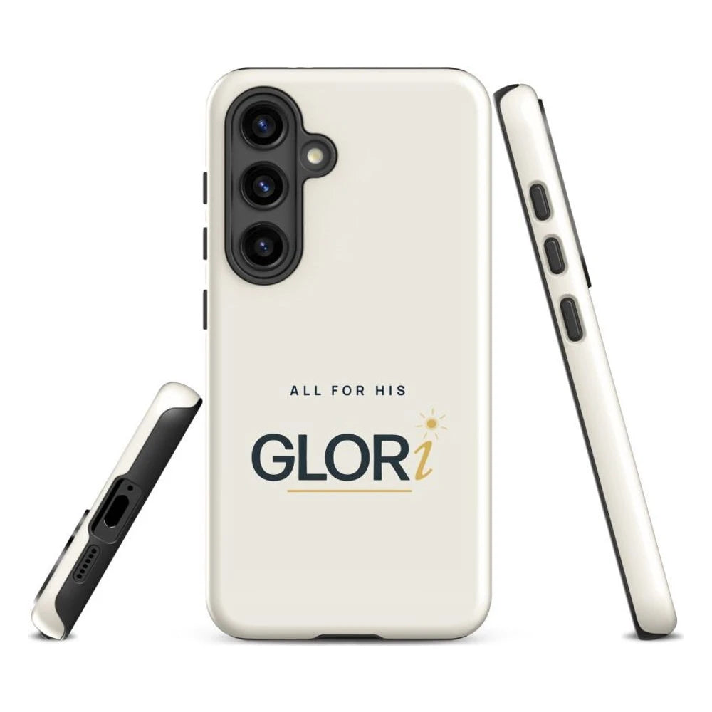 Galaxy Tough Case — All for His GLORi — Cream — Samsung Galaxy S24