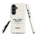 Galaxy Tough Case — Ask, Seek, Knock — Cream — Samsung Galaxy S24