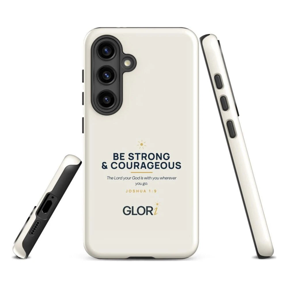 Galaxy Tough Case — Be Strong and Courageous — Cream — Samsung Galaxy S24