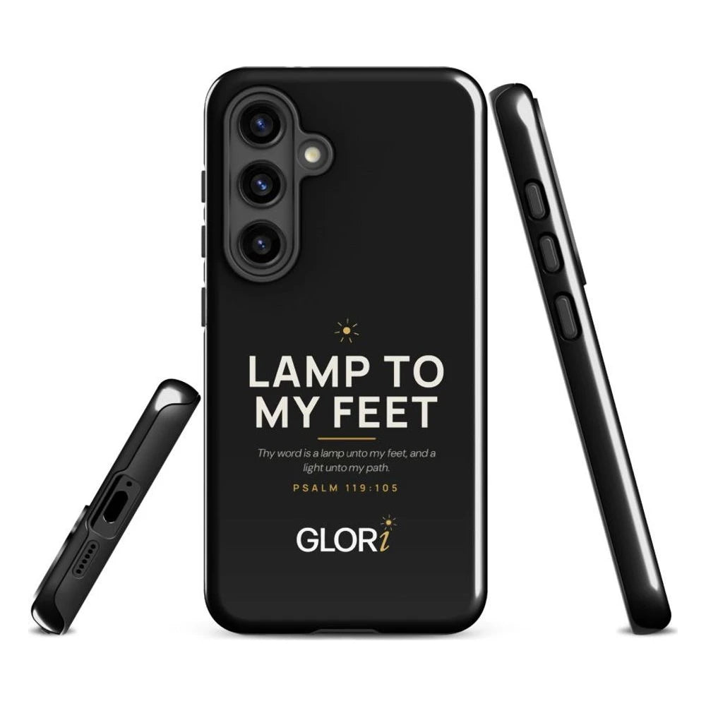 Galaxy Tough Case — Lamp to My Feet — Black — Samsung Galaxy S24