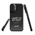 Slim Snap Case — Lamp to My Feet — Black — iPhone 16