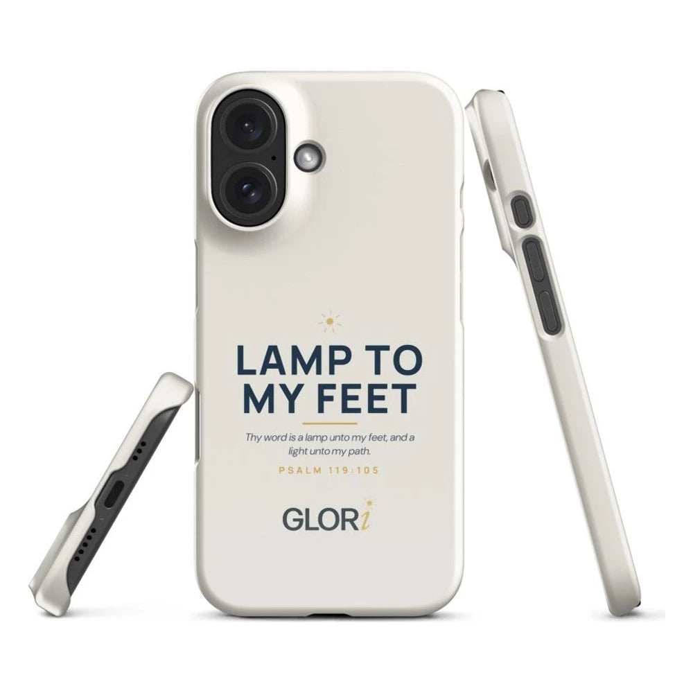 Slim Snap Case — Lamp to My Feet — Cream — iPhone 16