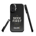 Slim Snap Case — Seek First — Black — iPhone 16