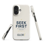 Slim Snap Case — Seek First — Cream — iPhone 16