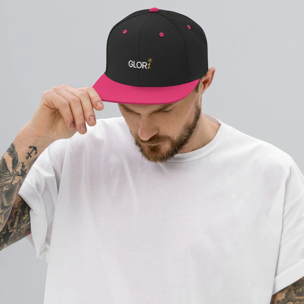Black/ Neon Pink, on model view