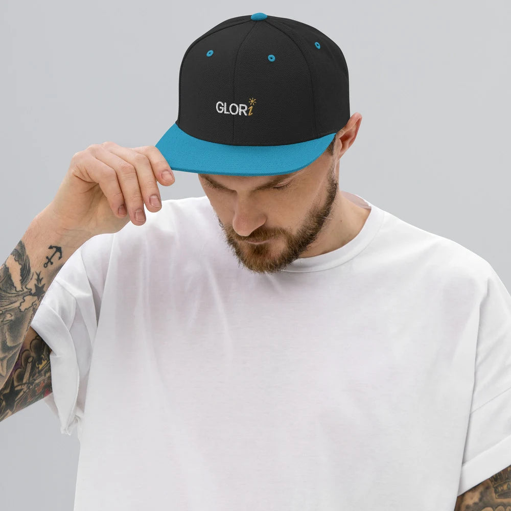 Black/ Teal, on model view