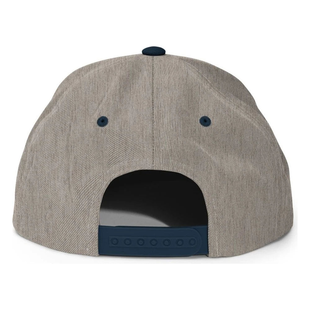 Heather Grey/ Navy, back view