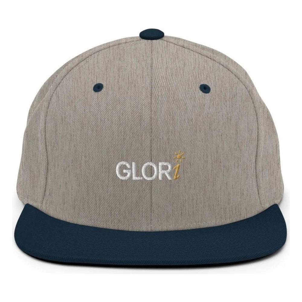 Heather Grey/ Navy, front view